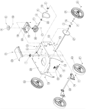 Part Location Diagram of 73626-12 Bear Cat Engine Support Weldment